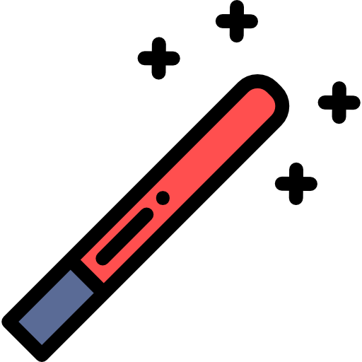 魔法の杖 Detailed Rounded Lineal color icon