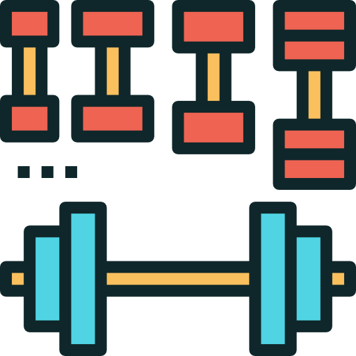 Dumbbell Becris Lineal color icon