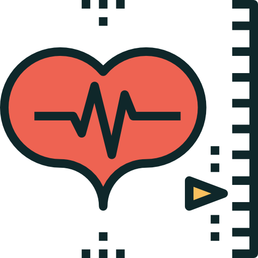 cardiograma Becris Lineal color icono