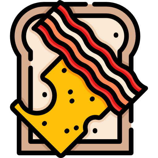 bacon Special Lineal color Icône