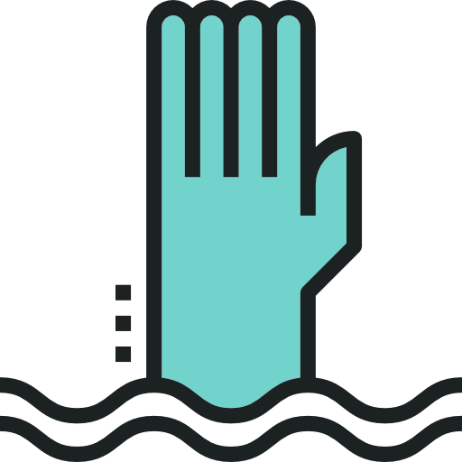 溺れる Becris Lineal color icon