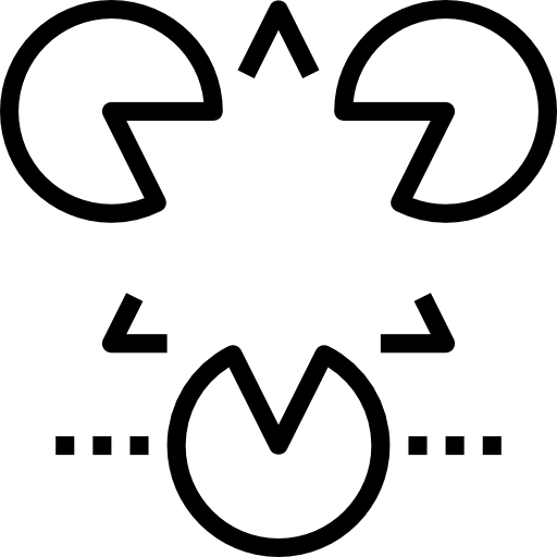 cirkeldiagram Becris Lineal icoon