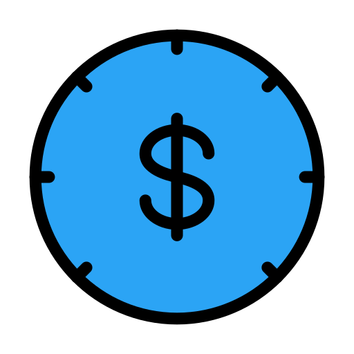 digitaal geld Vector Stall Lineal Color icoon