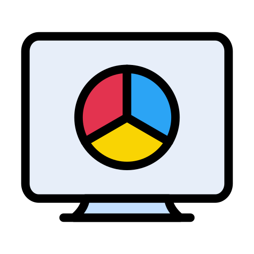 Statistics Vector Stall Lineal Color icon