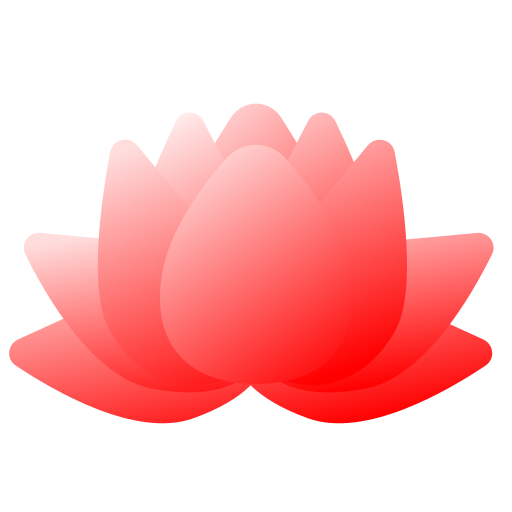 flor de lotus Generic Flat Gradient Ícone
