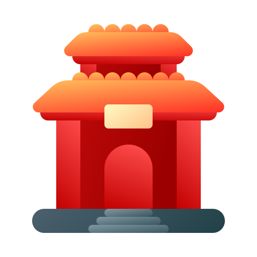 pagode Generic Flat Gradient icon