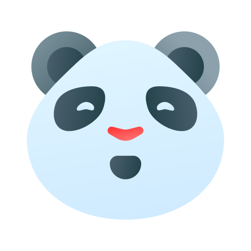 panda Generic Flat Gradient Icône