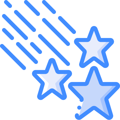 Étoiles filantes Basic Miscellany Blue Icône