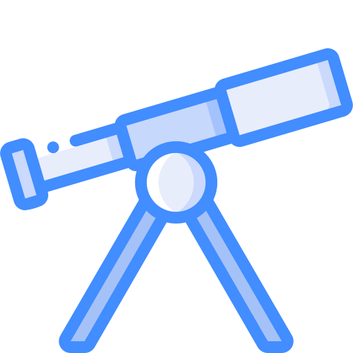 望遠鏡 Basic Miscellany Blue icon