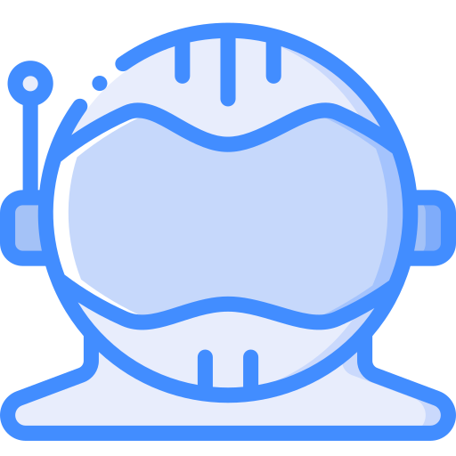 casco da astronauta Basic Miscellany Blue icona