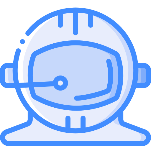 casco de astronauta Basic Miscellany Blue icono
