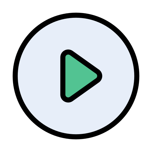 Video player Vector Stall Lineal Color icon