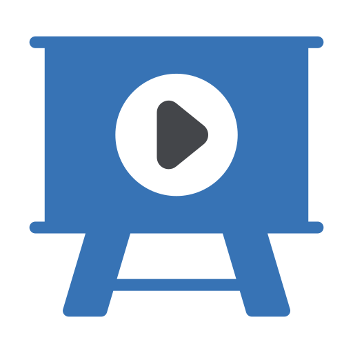 presentación de video Generic Blue icono
