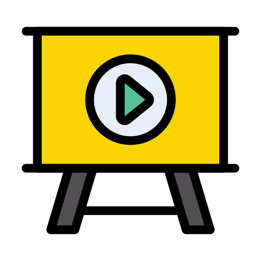 videopresentazione Vector Stall Lineal Color icona