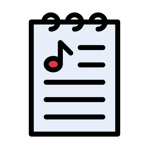 notatnik Vector Stall Lineal Color ikona