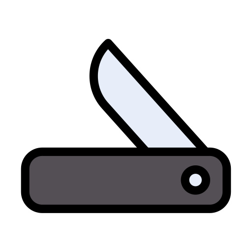 cuchillo suizo Vector Stall Lineal Color icono