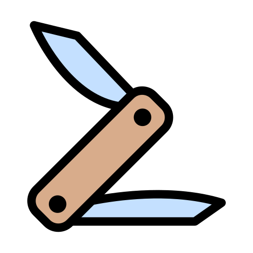coltello svizzero Vector Stall Lineal Color icona