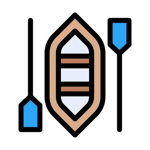 Boat Vector Stall Lineal Color icon