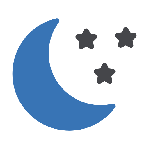 meia-lua Generic Blue Ícone