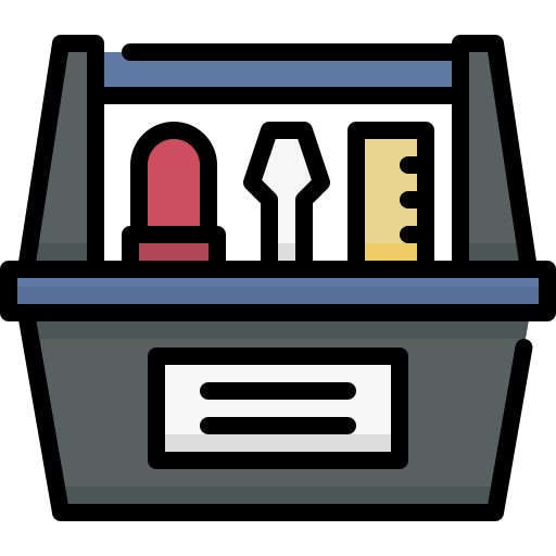 Ящик для инструментов Generic Outline Color иконка