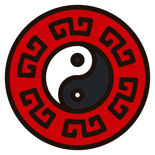yin yang Generic Outline Color icona