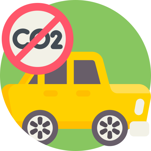 samochód ekologiczny Detailed Flat Circular Flat ikona