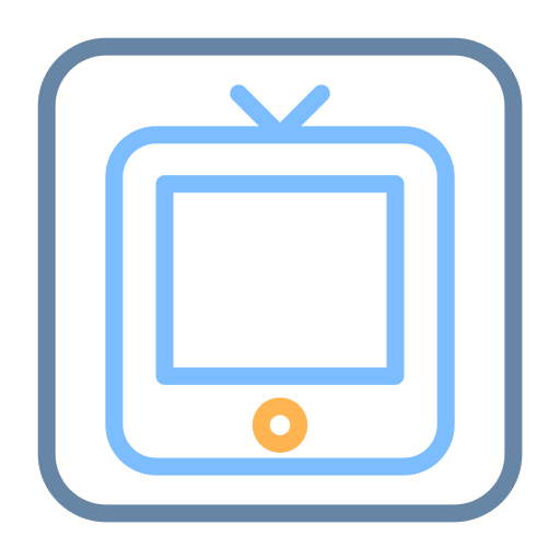tv Generic Outline Color icon