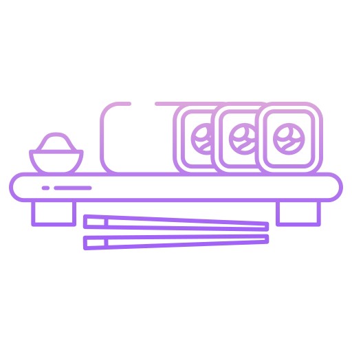 Sushi roll Icongeek26 Outline Gradient icon