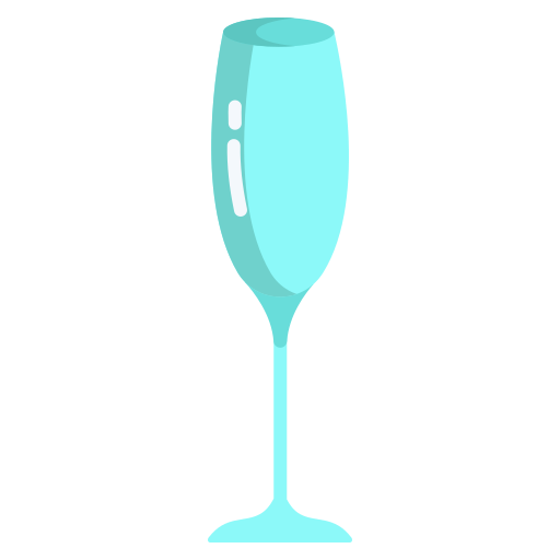 champagne glas Icongeek26 Flat icoon