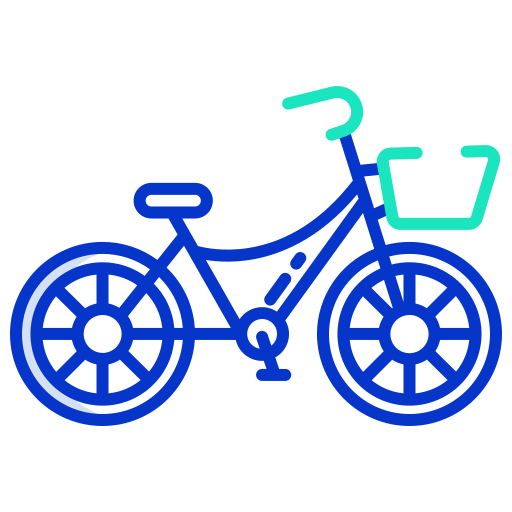 bicicleta Icongeek26 Outline Colour icono