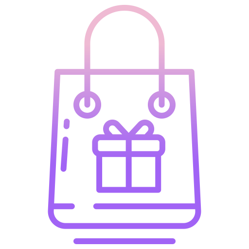 Gift bag Icongeek26 Outline Gradient icon