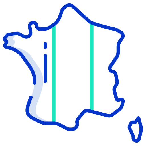 la france Icongeek26 Outline Colour Icône