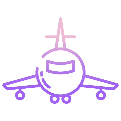 Airplane Icongeek26 Outline Gradient icon