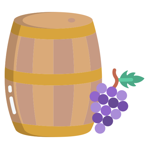 barril de vino Icongeek26 Flat icono