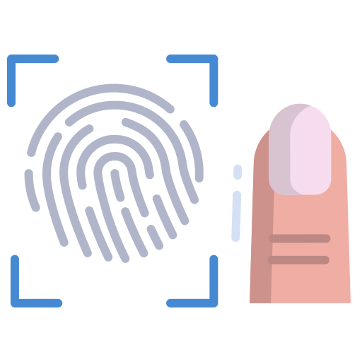 Fingerprint scan Icongeek26 Flat icon