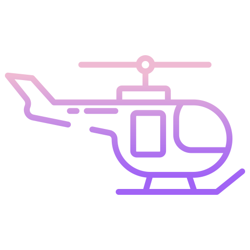 helikopter Icongeek26 Outline Gradient icoon