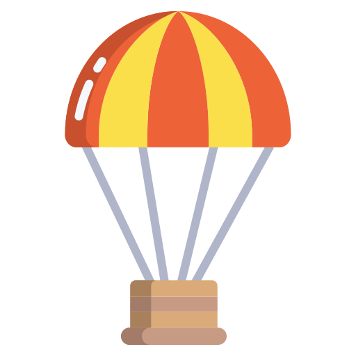 parachute Icongeek26 Flat icoon