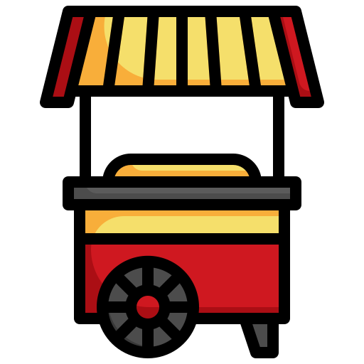 winkelwagen Generic Outline Color icoon