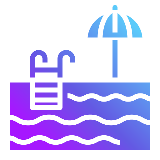 zwembad Generic Flat Gradient icoon