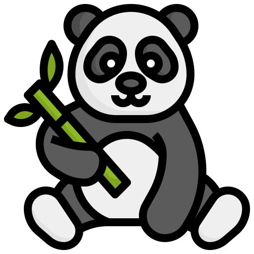panda Generic Outline Color icon