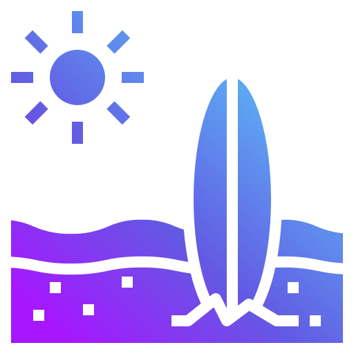 Surfboard Generic Flat Gradient icon