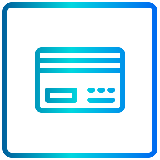 tarjeta de crédito xnimrodx Lineal Gradient icono