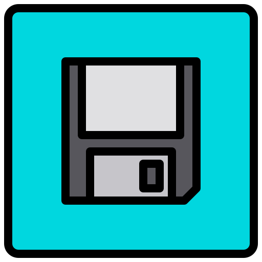diskette xnimrodx Lineal Color icon