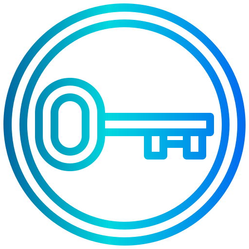 chiave della porta xnimrodx Lineal Gradient icona
