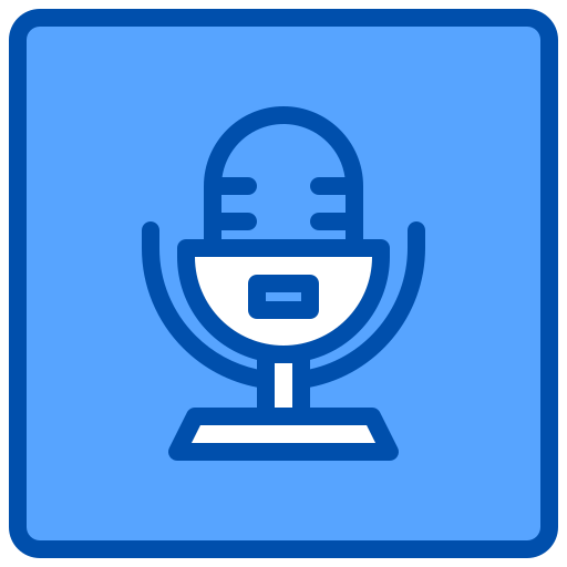microfone xnimrodx Blue Ícone