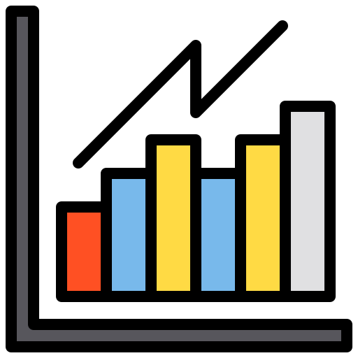 Bar graph xnimrodx Lineal Color icon