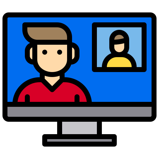 Video conference xnimrodx Lineal Color icon