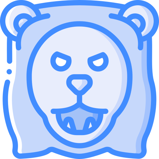 Lion head Basic Miscellany Blue icon