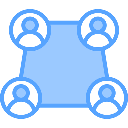 zakelijke bijeenkomst Generic Blue icoon