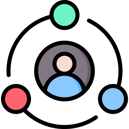 réseau social Generic Outline Color Icône